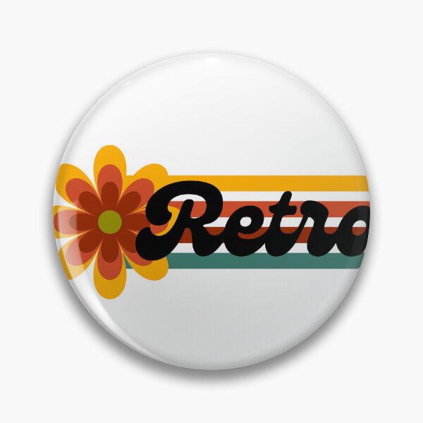 Item preview, Retro Flower Stripes designed and sold by Moody-Butterfly.