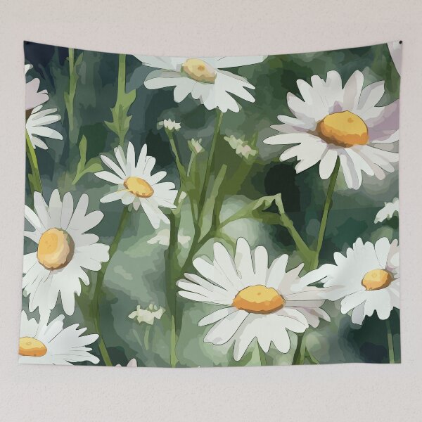 Item preview, Whimsical Wild Daisies in Watercolor designed and sold by TopArtsy.
