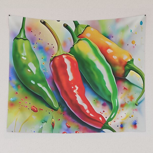 Item preview, Chillies Modern Contemporary Artwork designed and sold by davidelder.