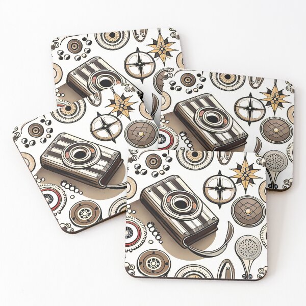 Item preview, vintage camera scrapbooking patterns designed and sold by Permana96.