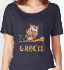 Gracie Owl Women's Relaxed Fit T-Shirt