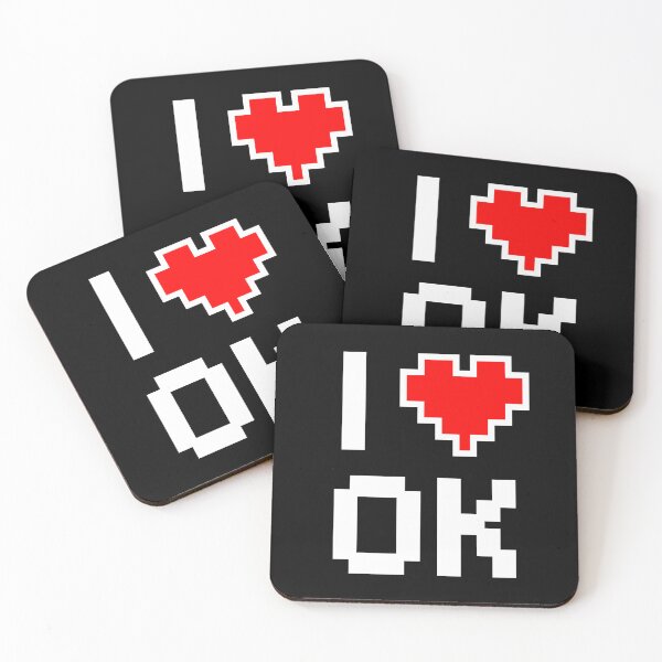 Item preview, I Love Oklahoma - Pixel heart for Sooner gamer designed and sold by abowersock.