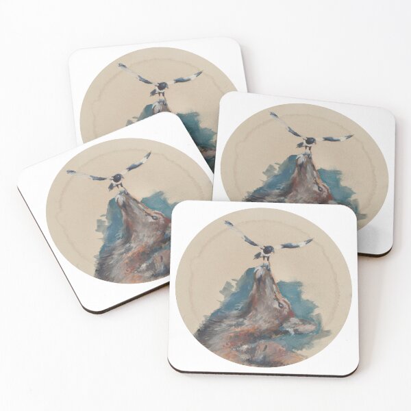 Item preview, A bird perches on a deer oil painting  designed and sold by Irmaslane.