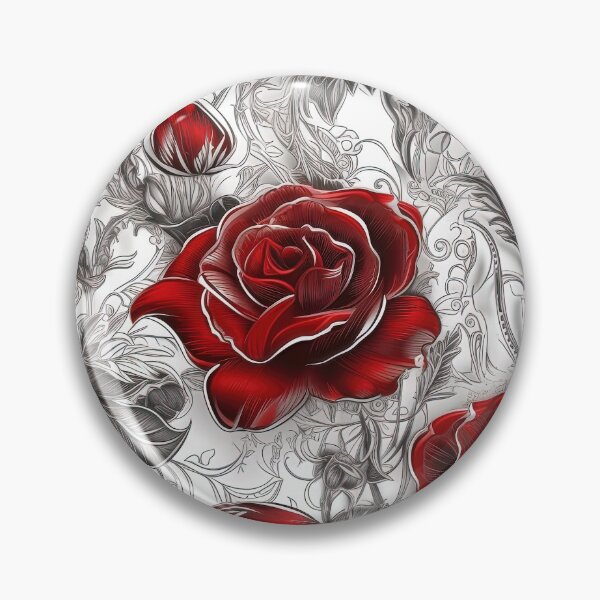 Item preview, Victorian vampire style Red roses pattern  designed and sold by Dreamakerstudio.