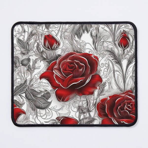 Item preview, Victorian vampire style Red roses pattern  designed and sold by Dreamakerstudio.