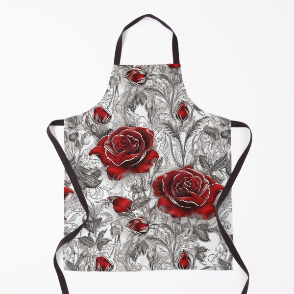 Item preview, Victorian vampire style Red roses pattern designed and sold by Dreamakerstudio.
