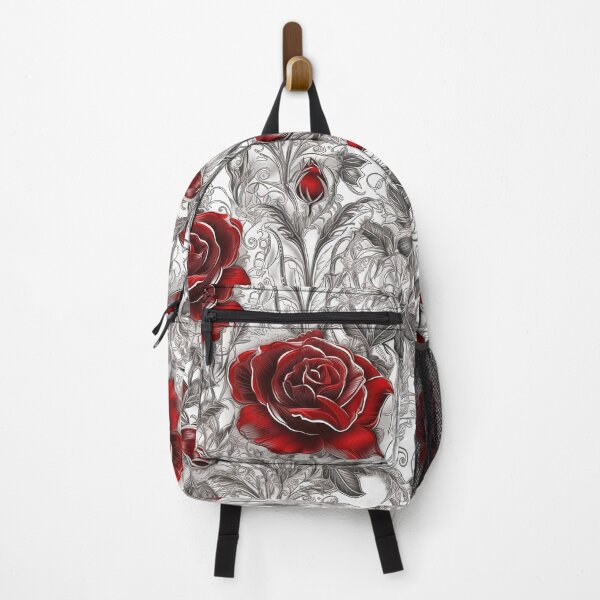 Item preview, Victorian vampire style Red roses pattern designed and sold by Dreamakerstudio.