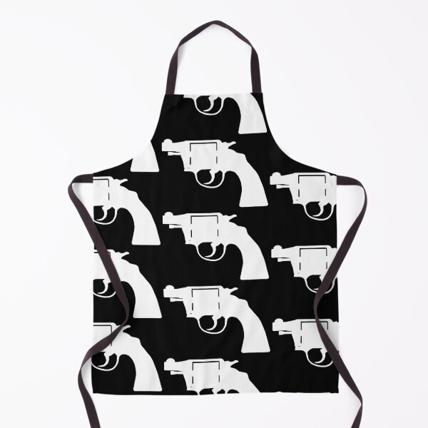 Item preview, Revolver Gun, vintage Style - white silhouette  designed and sold by PeterADesign.