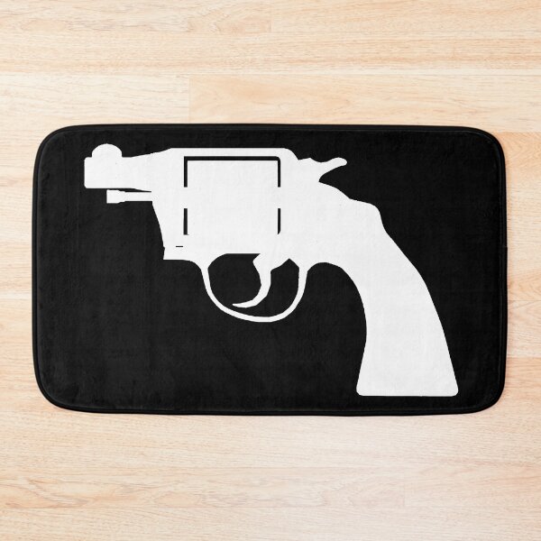 Item preview, Revolver Gun, vintage Style - white silhouette  designed and sold by PeterADesign.