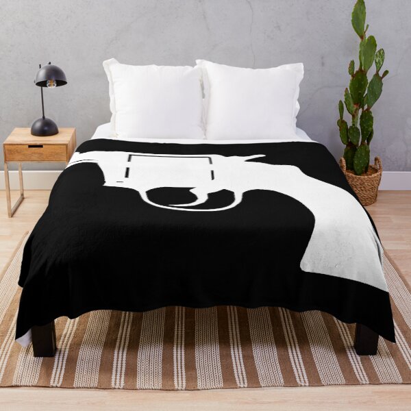 Item preview, Revolver Gun, vintage Style - white silhouette  designed and sold by PeterADesign.