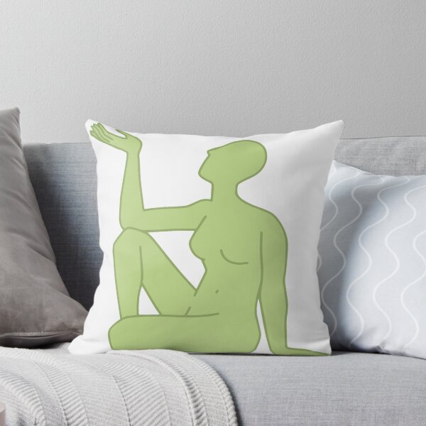 Item preview, Seated green figure designed and sold by Ellie Dyer.
