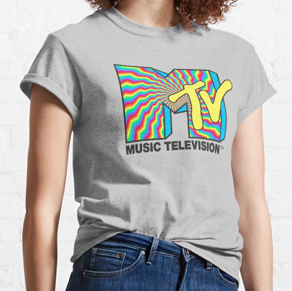 Artikel-Vorschau von MTV psychedelischer Regenbogen bewegt Vintages MTV-Logo wellenartig, designt und verkauft von FifthSun.