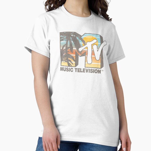 Item preview, MTV Vintage Sunset & Palm Tree Distressed MTV Logo   designed and sold by FifthSun.