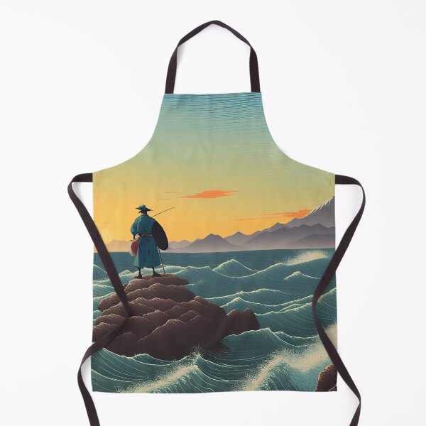 Item preview, Ukiyo-e Japanese Art - Lone Fisherman designed and sold by allovervintage.