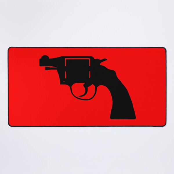 Item preview, Revolver Gun, vintage Style - Black silhouette RED designed and sold by PeterADesign.