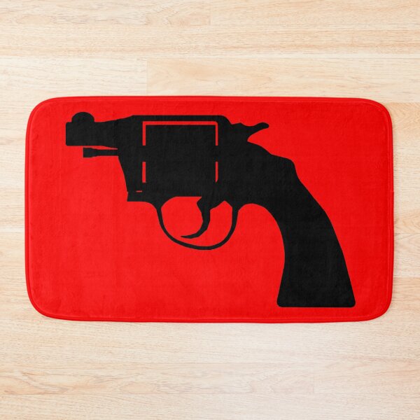 Item preview, Revolver Gun, vintage Style - Black silhouette RED designed and sold by PeterADesign.