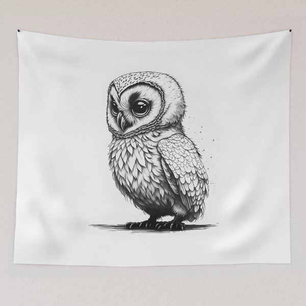 Item preview, Cute Baby Owl designed and sold by My Digital Mind.
