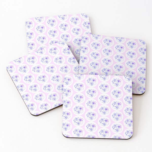 Item preview, Blue flower crafty paint |  blue flower blue pen drawing pattern designed and sold by lausn.