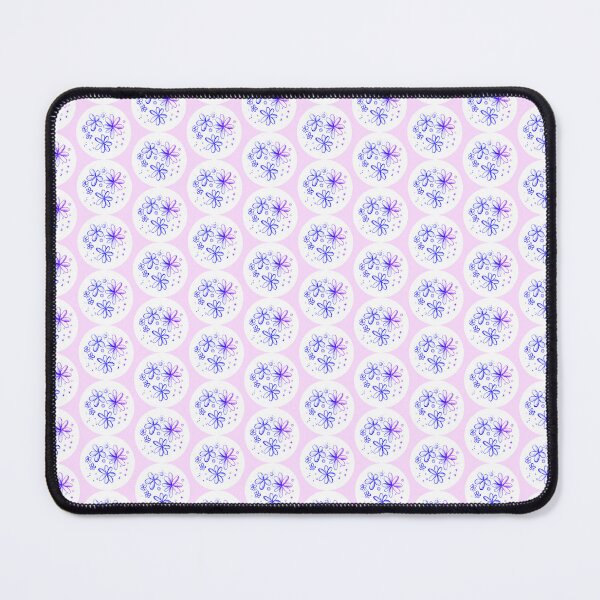 Item preview, Blue flower crafty paint |  blue flower blue pen drawing pattern designed and sold by lausn.