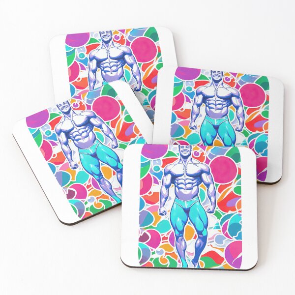 Item preview, Smiling Muscular Guy designed and sold by ForeverPrintsOK.