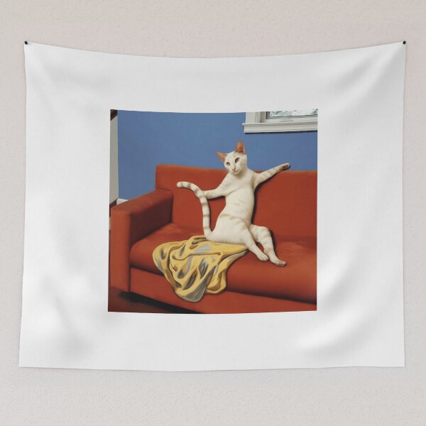 Item preview, Renaissance artwork with the lascivious cat on the couch designed and sold by Django47.