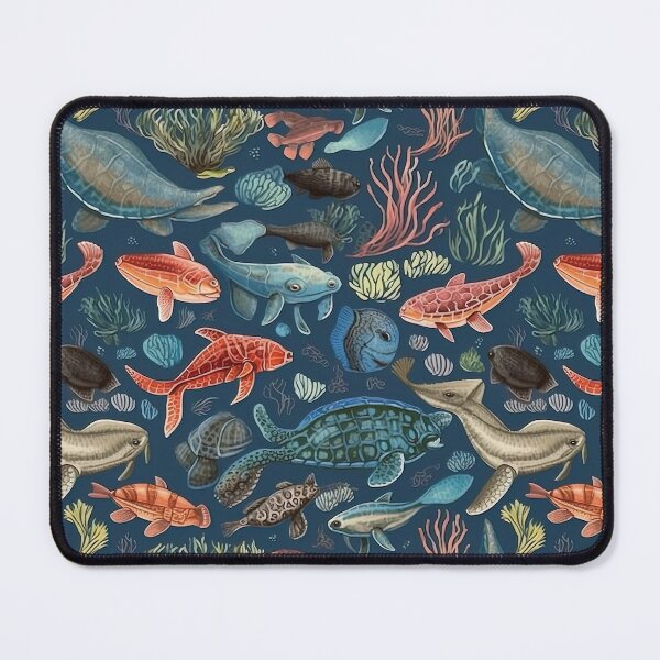 Item preview, Sea animals and creatures boho pattern in antique style designed and sold by Dreamakerstudio.