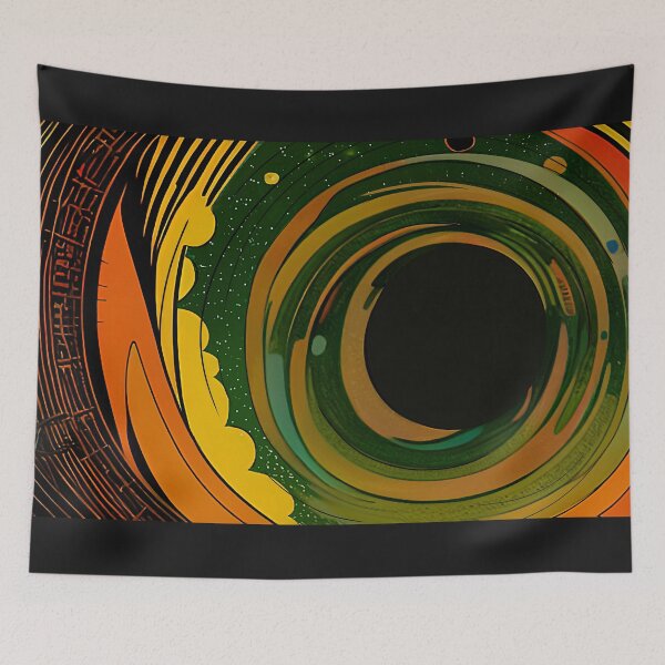Item preview, Vintage Cartoony Poster of a Black Hole designed and sold by Cosmic-Jungle.