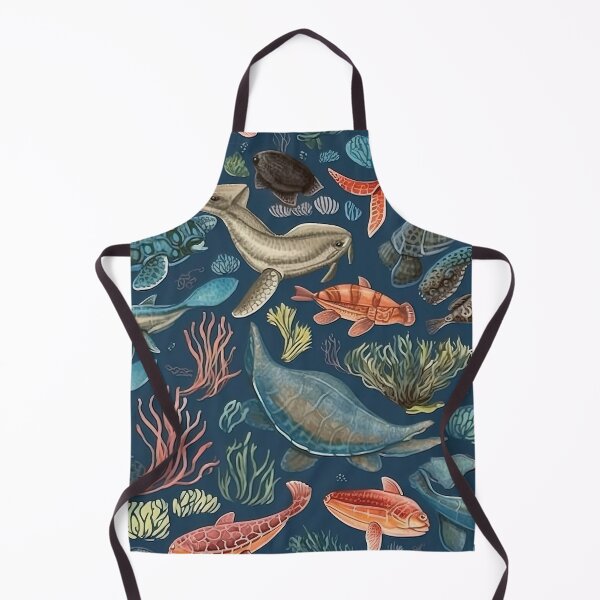 Item preview, Sea animals and creatures boho pattern in antique style designed and sold by Dreamakerstudio.