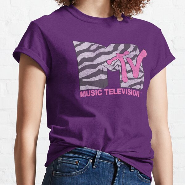 Artikel-Vorschau von MTV Retro Rosa Zebradruck MTV Logo, designt und verkauft von FifthSun.