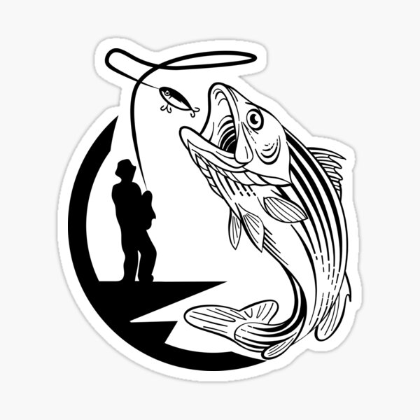 Fishing Svg Stickers for Sale, Free US Shipping