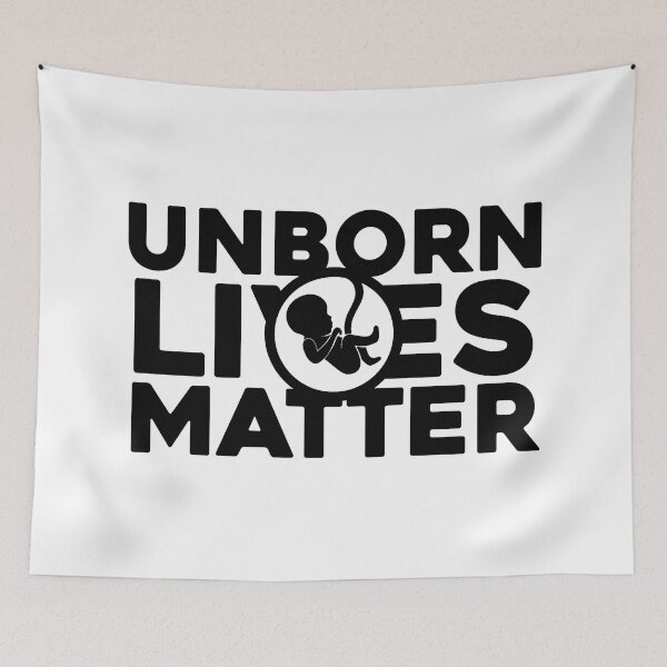 Item preview, Unborn Lives Matter (Black Version) designed and sold by Daniel Lucas.