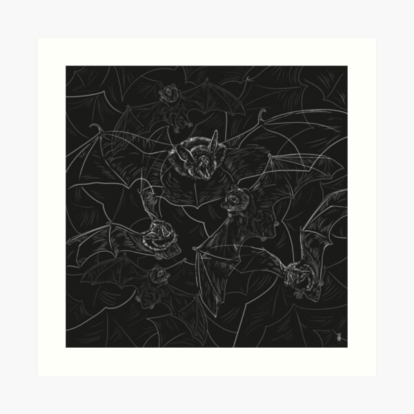 Bat Attack Art Print