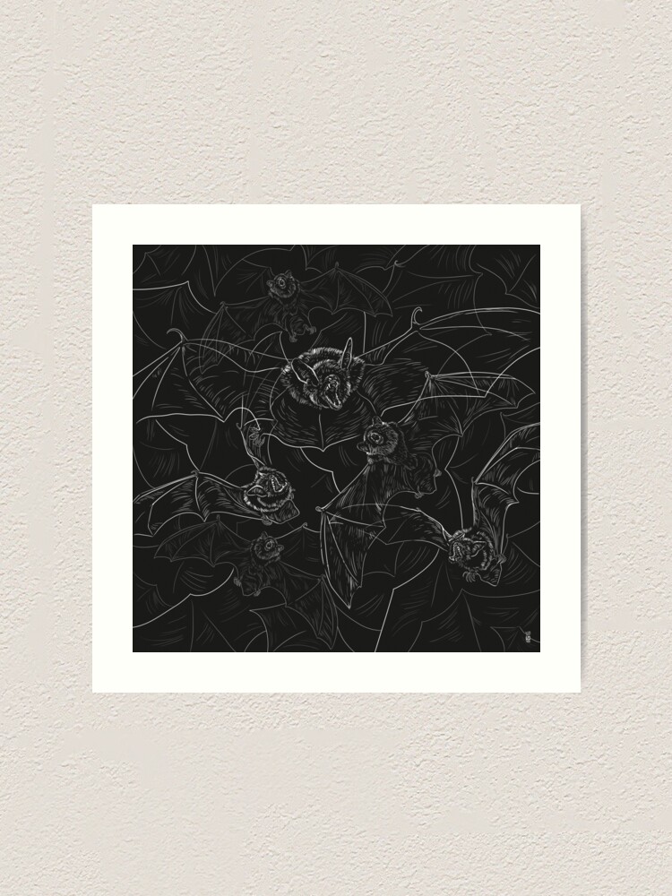 Alternate view of Bat Attack Art Print