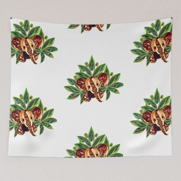 Item preview, Baby Elephant in The Quilled Jungle (PHOTO not real 3D) designed and sold by HanaiPrint.