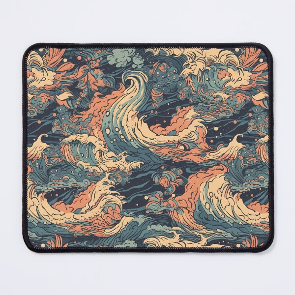 Item preview, Surfer waves style boho pattern designed and sold by Dreamakerstudio.
