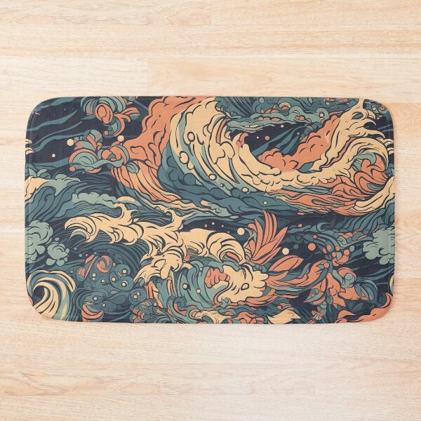 Item preview, Surfer waves style boho pattern designed and sold by Dreamakerstudio.