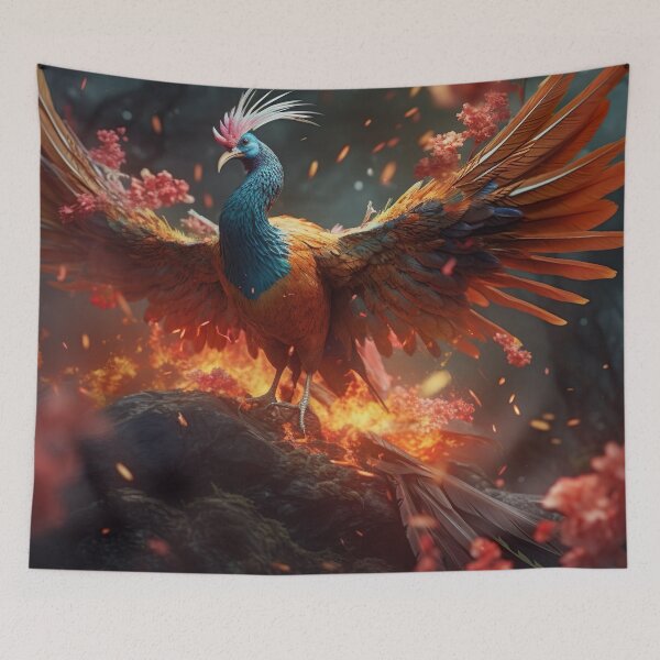 Item preview, Phoenix Waked Up From Ash designed and sold by NanarodsDesign.