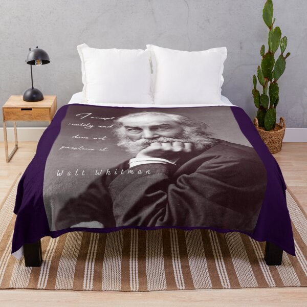 Item preview, Copy of Walt Whitman portrait and quote: I accept reality and dare not question it designed and sold by artbleed.