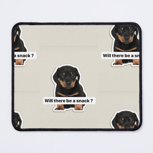 Item preview, Will there be a snack? cute Rottweiler cub designed and sold by BiancaNeaguArt.
