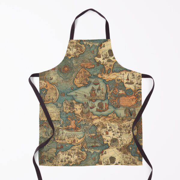 Item preview, Old map motif - ocean - ancient - adventure designed and sold by mliotard.