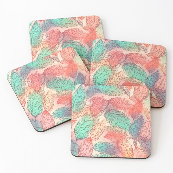 Item preview, Soft airy colorful leaves that look like feathers in bright colors designed and sold by Dreamakerstudio.