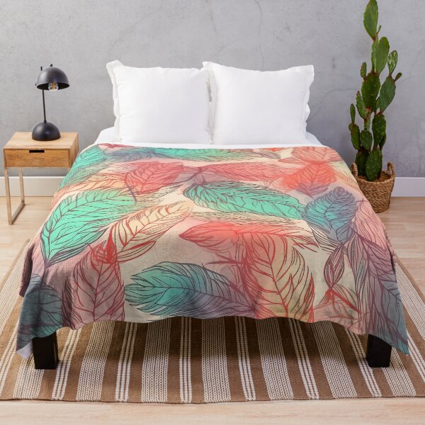 Item preview, Soft airy colorful leaves that look like feathers in bright colors designed and sold by Dreamakerstudio.