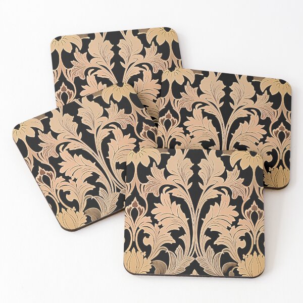 Item preview, Art Nouveau Inspired Floral Wallpaper designed and sold by Cosmic-Jungle.