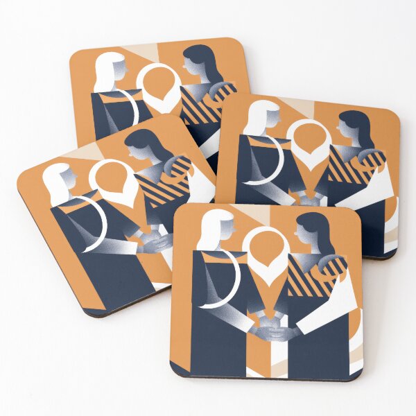 Item preview, Connected: Animated Design of Two People Holding Hands designed and sold by FireScreen.