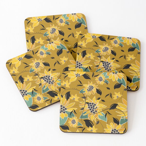 Item preview, Sunflowers on Brown designed and sold by AmagineDesign.
