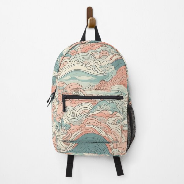 Item preview, Waves pattern in style of ancient china in pastel colors designed and sold by Dreamakerstudio.