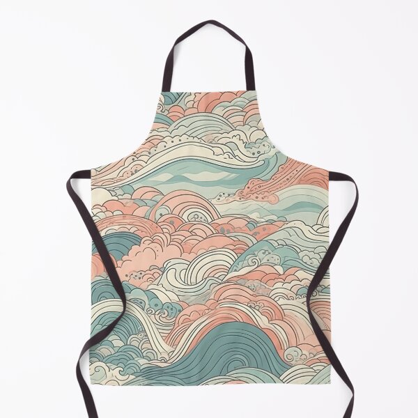 Item preview, Waves pattern in style of ancient china in pastel colors designed and sold by Dreamakerstudio.