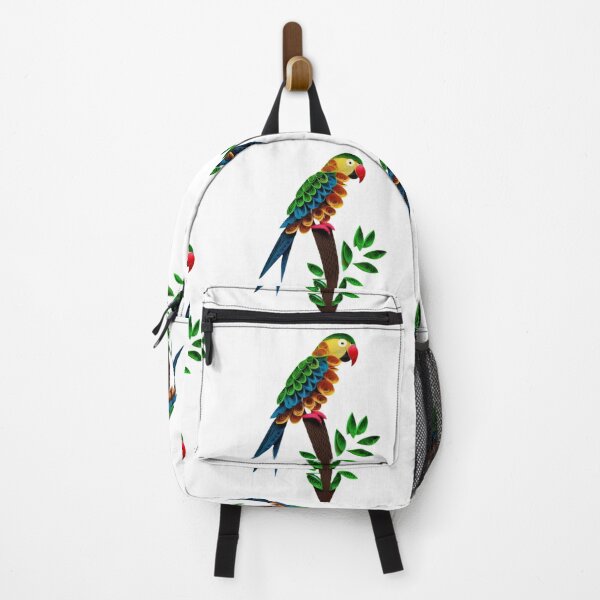 Item preview, Parrot on a Tree Branch Quilled Art (PHOTO not real 3D) designed and sold by HanaiPrint.