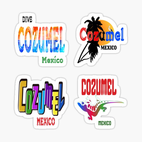 Free Shipping Mexico Stickers, Cozumel Mexico Stickers