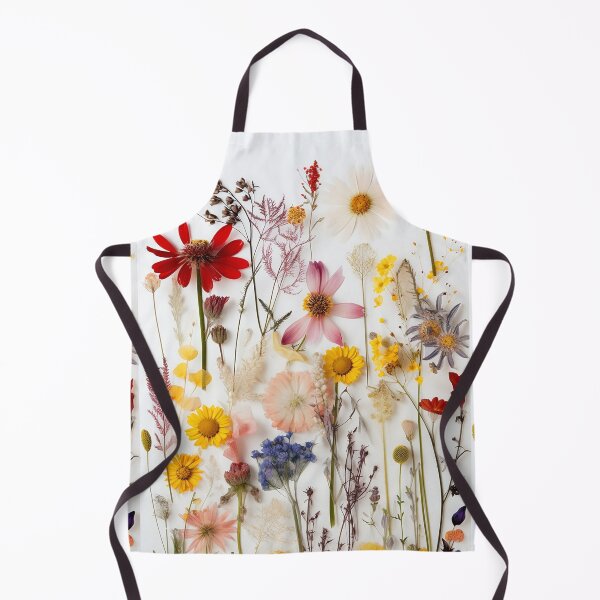 Item preview, Timeless Elegance on a Blank Canvas - Pressed Dried flowers on white background designed and sold by EmeraldeaArt.